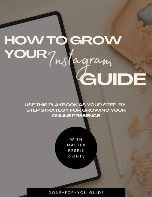 How to Grow Your Instagram Guide [ with resell rights ]